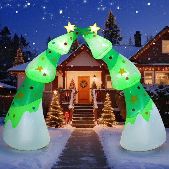 ⚡8.2FT Christmas Inflatables with Built-in LED Light Yard Outdoor Decorations - Picture 1 of 13